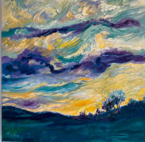 Abendwolken im November, 2020
